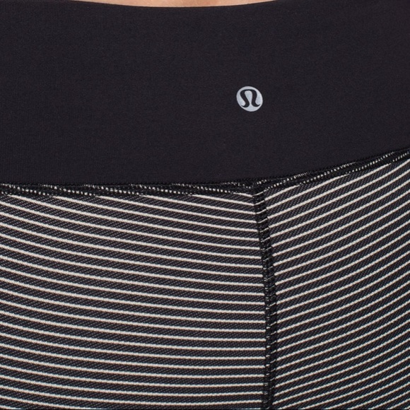 Lululemon wunder under pant striped black tan - Picture 9 of 9